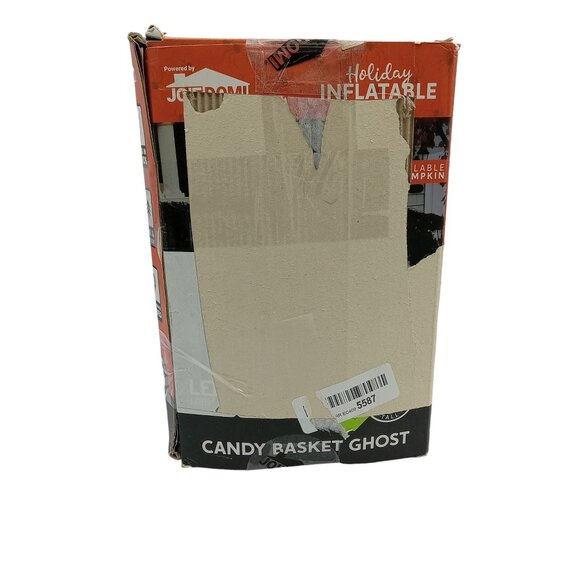 Halloween Candy Basket Ghost Inflatable 5 Foot LED Lights Outdoor Yard Decor - Picture 10 of 12